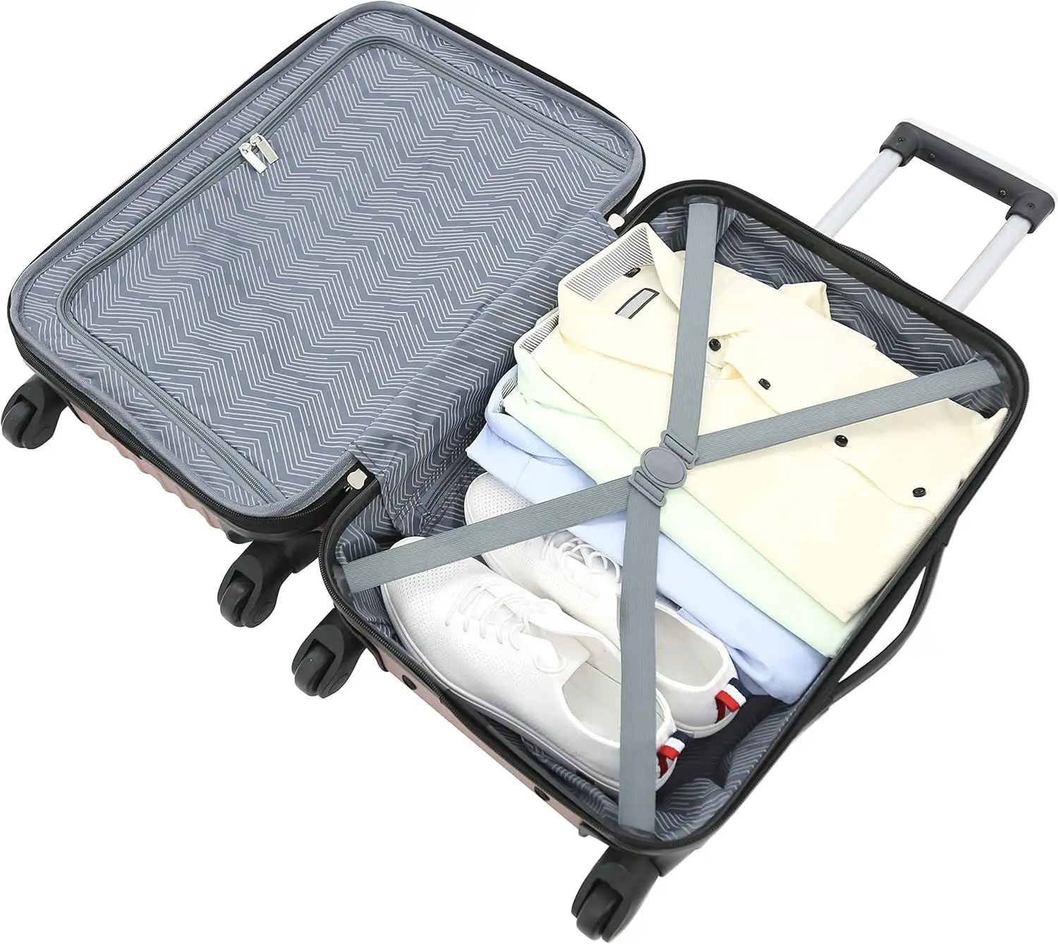 Travelers Club Midtown Hardside Luggage Travel, Rose Gold, 4-Piece Set - 81ucxaeI2L._AC_SL1500_